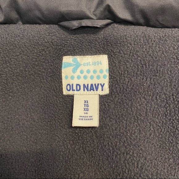 Old Navy Navy Puffer Jacket Navy Blue Girls Size XL - Picture 8 of 9